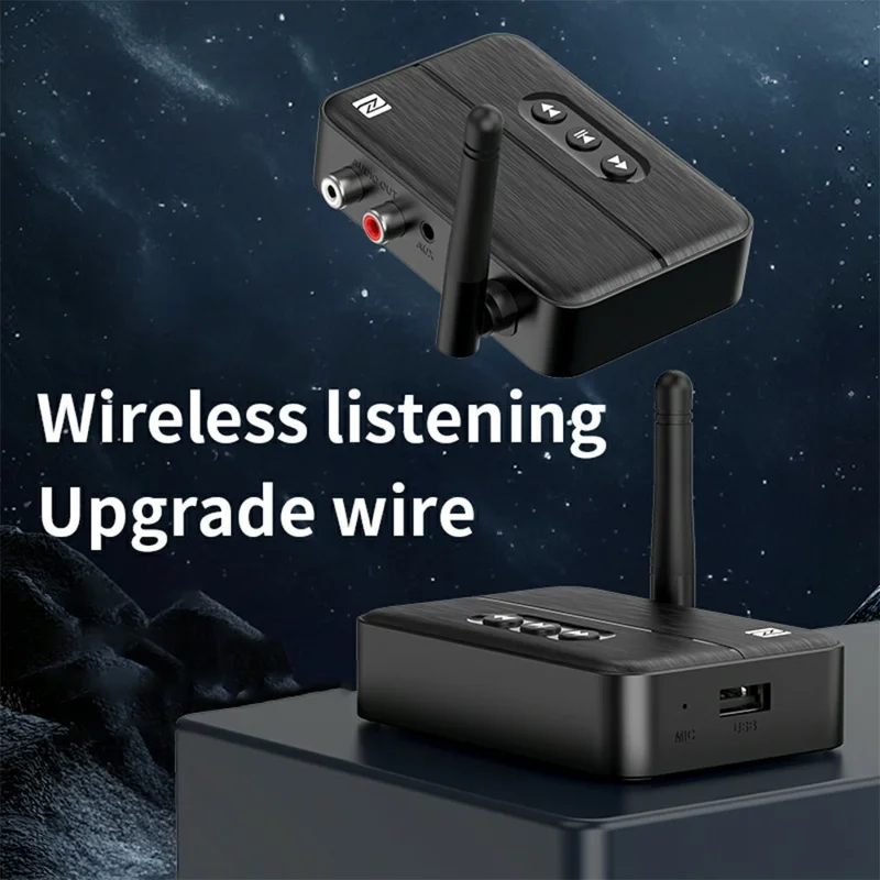 M60 Bluetooth-compatible 5.4 Audio Receiver for Car Home Stereo Hands Free Calling Music Player