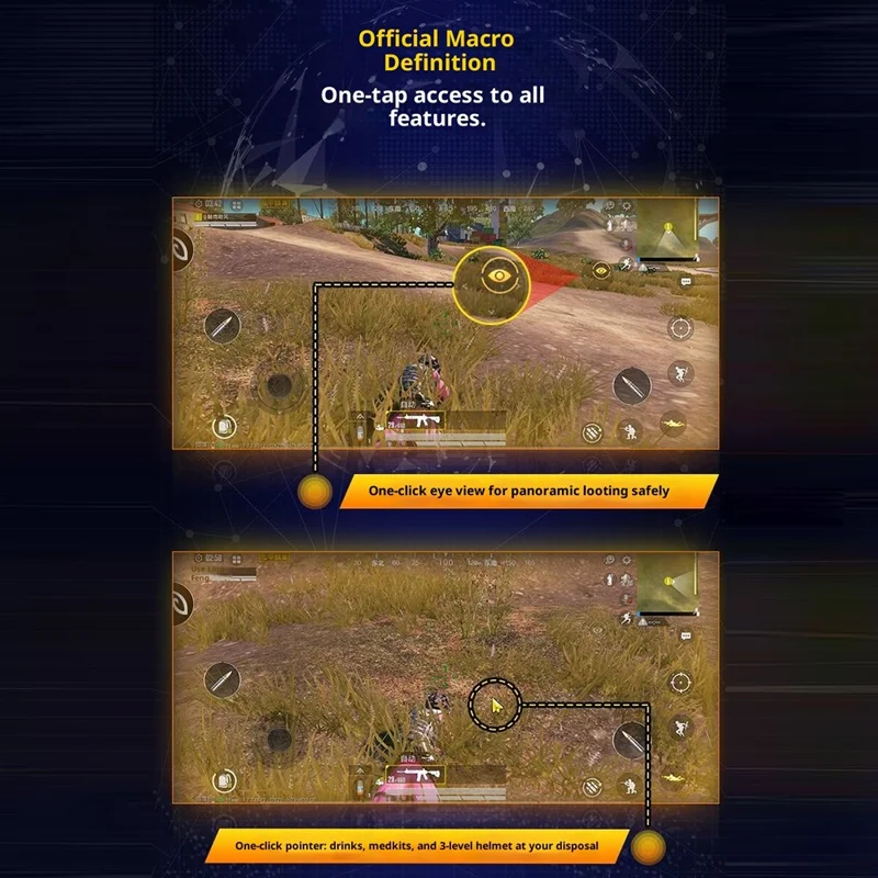 GAMWING Lingzha 2 Pro Gaming Keyboard Mouse Converter Wired + Bluetooth-Compatible Dual Mode Game Adapter for Tablets / Phones PUBG LOL