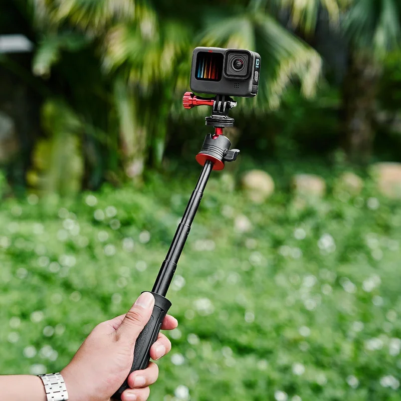 S-055 Miniaturowe statyw do kamer akcji GoPro / Insta360 / DJI / SJCAM, statyw mini, monopod do selfie, uchwyt na smartfon