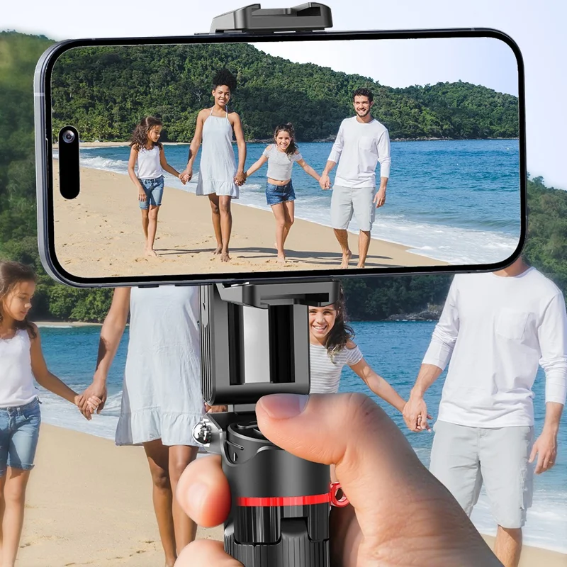 F07 Portabel 410 mm selfiespis med Bluetooth-fjärrkontroll, ministativ med 6-delat teleskopbom