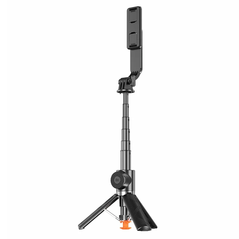 T01 Mini Selfie Stick 69cm Extendable Tripod Bluetooth-compatible Remote Phone Holder Stand for Photography - Black