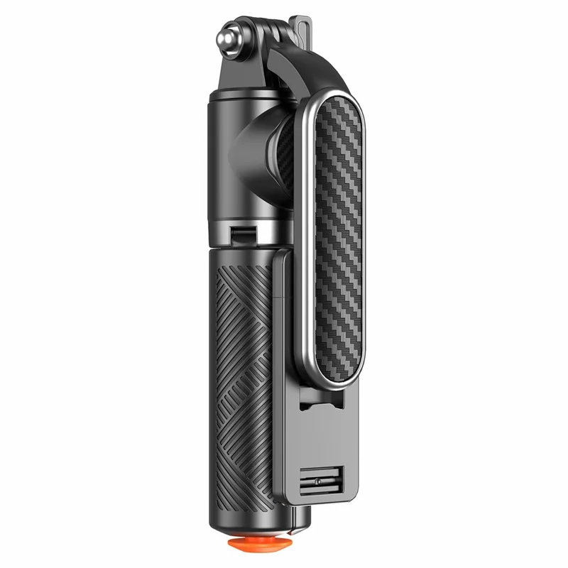 T01 Mini Selfie Stick 69cm Extendable Tripod Bluetooth-compatible Remote Phone Holder Stand for Photography - Black