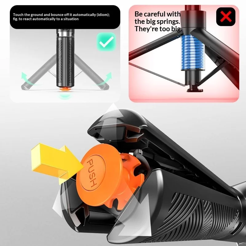 T01 Mini Selfie Stick 69cm Extendable Tripod Bluetooth-compatible Remote Phone Holder Stand for Photography - Black