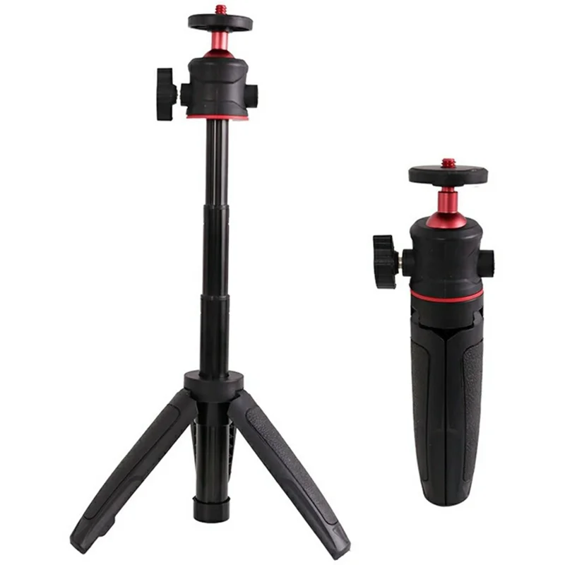 Y039 2 in 1 Telescopic Selfie Stick 360 Degree Rotating Panoramic Gimbal Mini Tripod for Camera Photography - Black