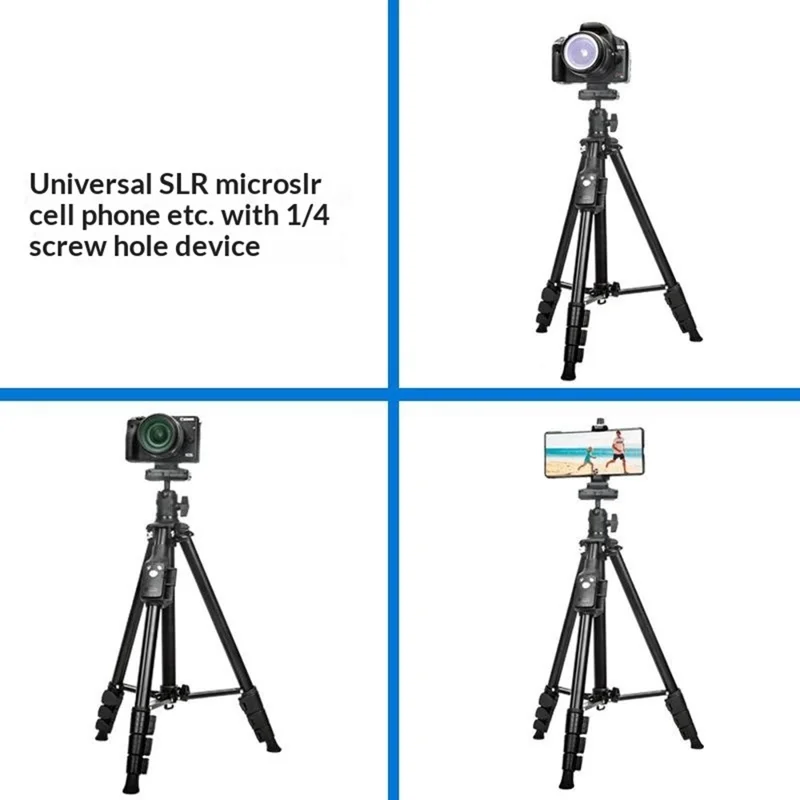 YUNTENG VCT-6109 Stativ Overhead Live-streaming 3-i-1 sæt med vandret arm, Bluetooth-kompatibel fjernbetjening og telefonholder til kamera, DSLR, systemkamera og smartphone