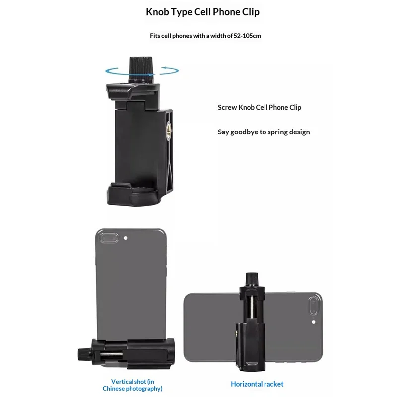 YUNTENG VCT-6109 Stativ Overhead Live-streaming 3-i-1 sæt med vandret arm, Bluetooth-kompatibel fjernbetjening og telefonholder til kamera, DSLR, systemkamera og smartphone
