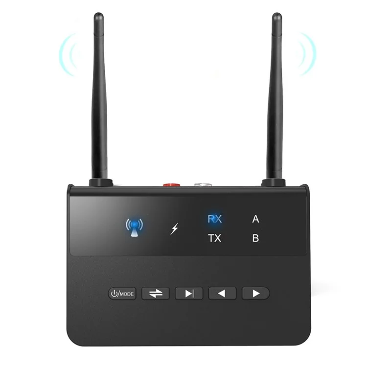 WB2 Wireless Receiver Transmitter 2 in 1 Bluetooth-compatible 5.0 Adapter with Dual Antenna for TV Speaker Phone Tablet PC