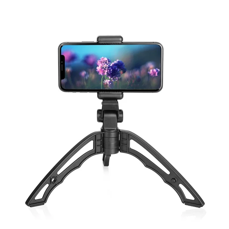 APEXEL APL-JJ04 Trépied de bureau anti-tremblement portable mini, bâton de selfie, monopode pour téléphone portable et appareil photo