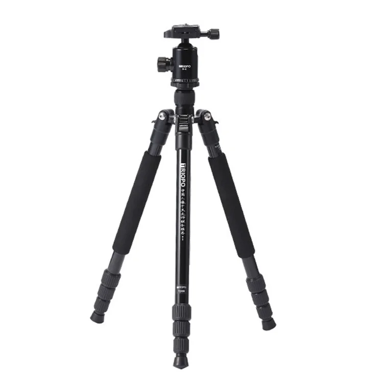 TRIOPO M2508+D-2A Portable Travel Adjustable Aluminium Camera Tripod Accessories Stand with Pan Tilt Head