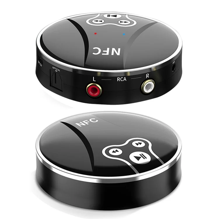 BT-18 Bluetooth 5.0 Adattatore NFC Sensing Zero Delay HD Stereo Sound 2 in 1 Ricevitore Trasmettitore Accessori auto per Speaker/Headset