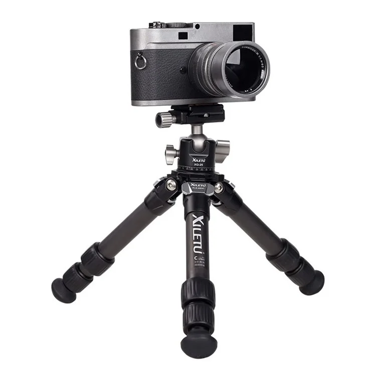XILETU XLS223C+XG25 Portable Retractable Tripod Holder Stand for DSLR Mirrorless Camera