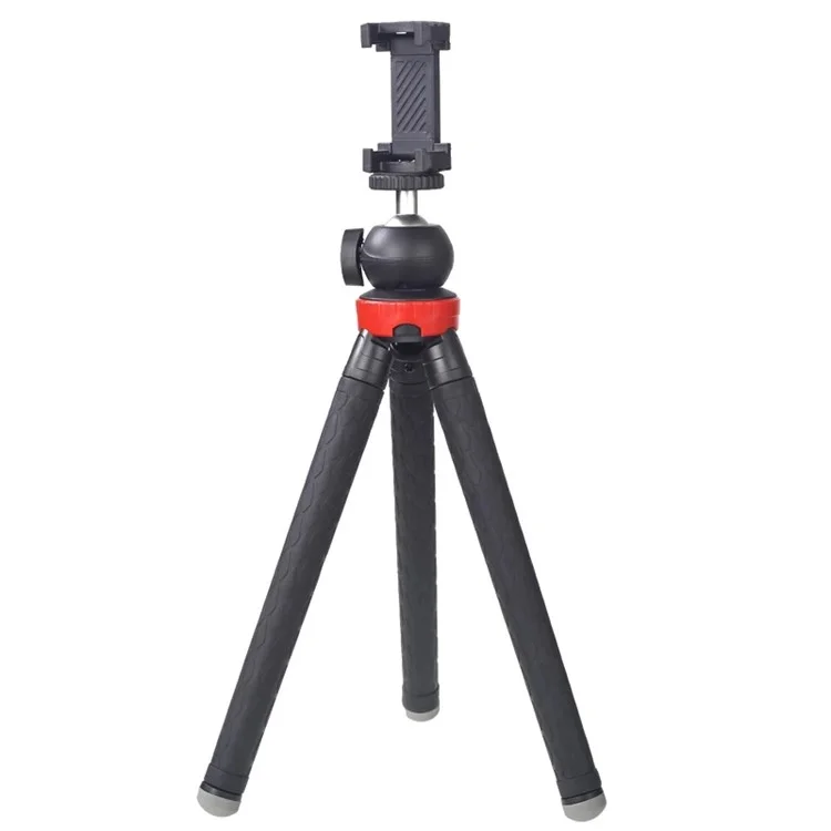 Xiletu XS-110 Portable Camera Tripod Stand Travel Outdoor Live Selfie Stick Trépied Avec Clip de Téléphone