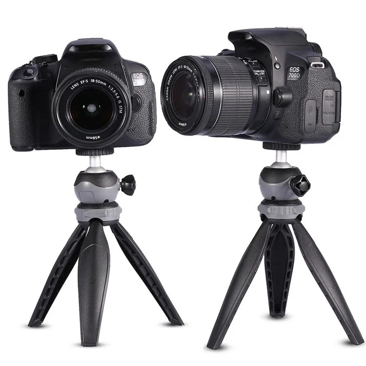XILETU XS-20 Mini Foldable 360 Degrees Rotation 1/4 inch Screw Connector Tripod Desktop Camera Stand