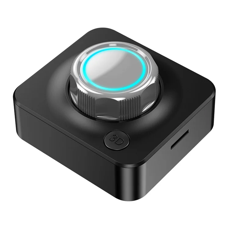 C39 Portable Bluetooth-compatible 5.0 Wireless Audio Receiver Adapter with Bluish Power Indicator Supports TF Card MP3 Player (CE)