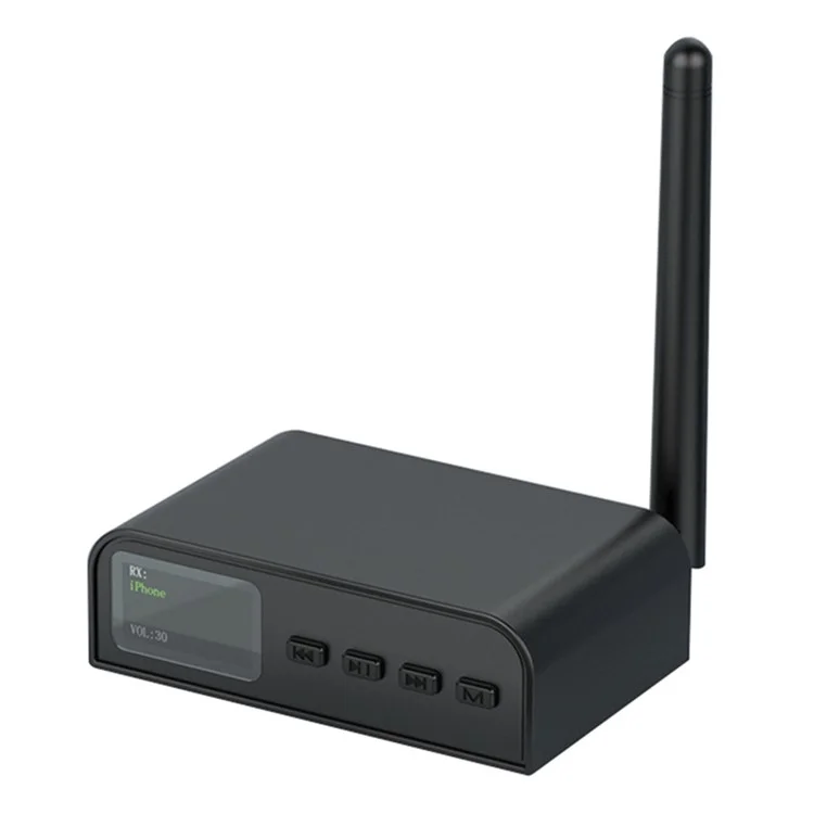 Adaptador Bluetooth 5.1 Inteligente BT07 Receptor Transmissor de Áudio Amplificador com Botão e Tela de Exibição