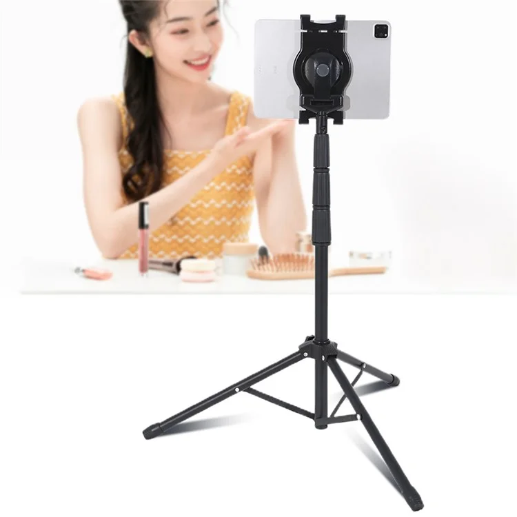 JY306V8 Tripod Tripod Stand High High Adjustable Standder Stand à 360 Degrés Mount de Montage en Rotation Pour 7 '' - 10,5 '' Comprimés et Téléphones