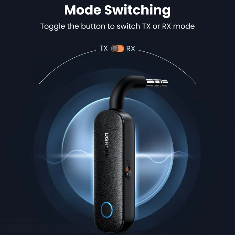 UGREEN 2-in-1 Bluetooth-compatible 5.0 Transmitter Receiver 3.5mm Stereo AUX Adapter for Earphones TV Car Audio