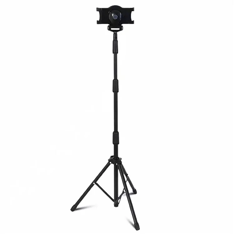 Height Extendable Tripod Stand Phone Stand Holder Selfie Stick Tripod Camera Tripod Compatible with 7''-10.5'' Phones and Tablets