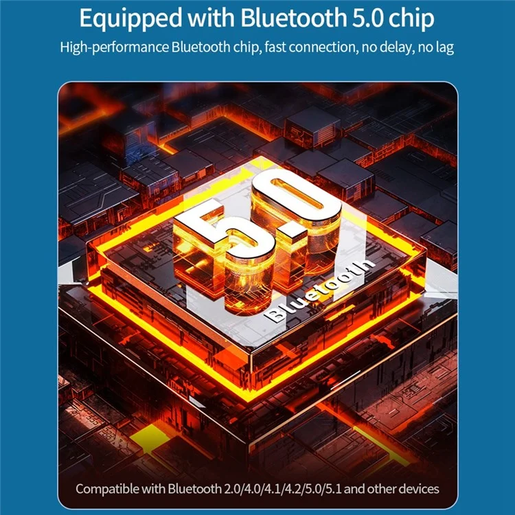 Récepteur audio Bluetooth BT-M5 Émetteur 2 en 1 Lecture de clé USB Adaptateur audio avec écran d'affichage numérique LED V5.0 Convertisseur audio portable mini avec port AUX 3,5 mm