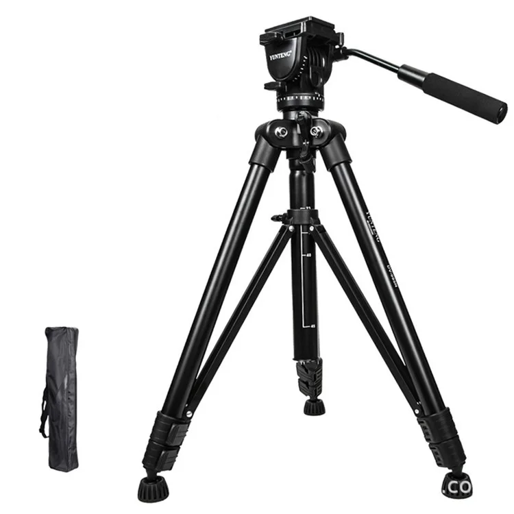 YUNTENG DV-985N Trépied de montage de caméra professionnelle Trépied de caméra DSLR SLR avec cardan hydraulique
