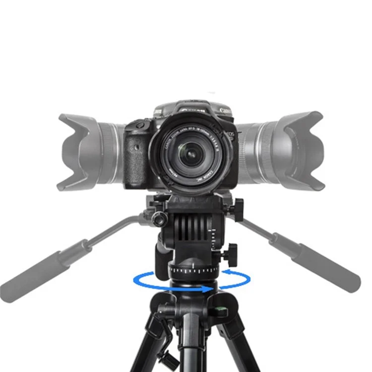 YUNTENG DV-985N Trépied de montage de caméra professionnelle Trépied de caméra DSLR SLR avec cardan hydraulique