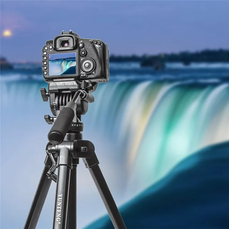 YUNTENG DV-985N Trépied de montage de caméra professionnelle Trépied de caméra DSLR SLR avec cardan hydraulique
