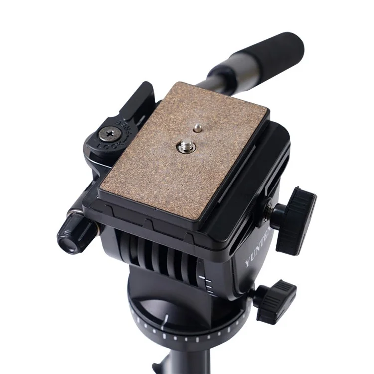 YUNTENG DV-985N Trépied de montage de caméra professionnelle Trépied de caméra DSLR SLR avec cardan hydraulique