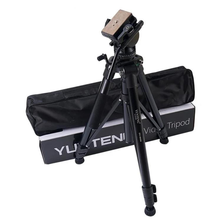YUNTENG DV-985N Trépied de montage de caméra professionnelle Trépied de caméra DSLR SLR avec cardan hydraulique