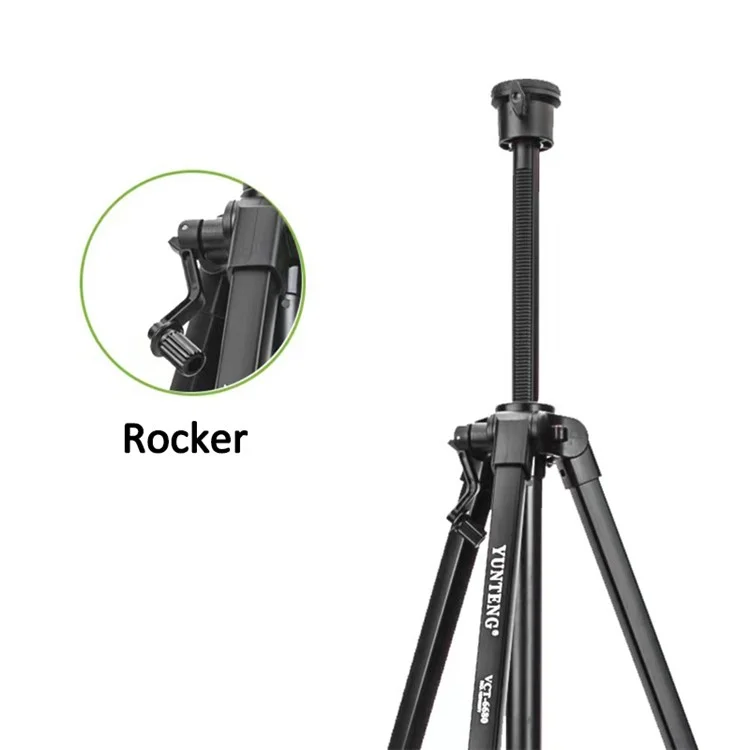 YUNTENG VCT-6680 Telescopic 152CM Camera Mount Phone Tripod Stand Travel Tripod Mobile Phone Holder with 1 / 4'' Screw Adapter