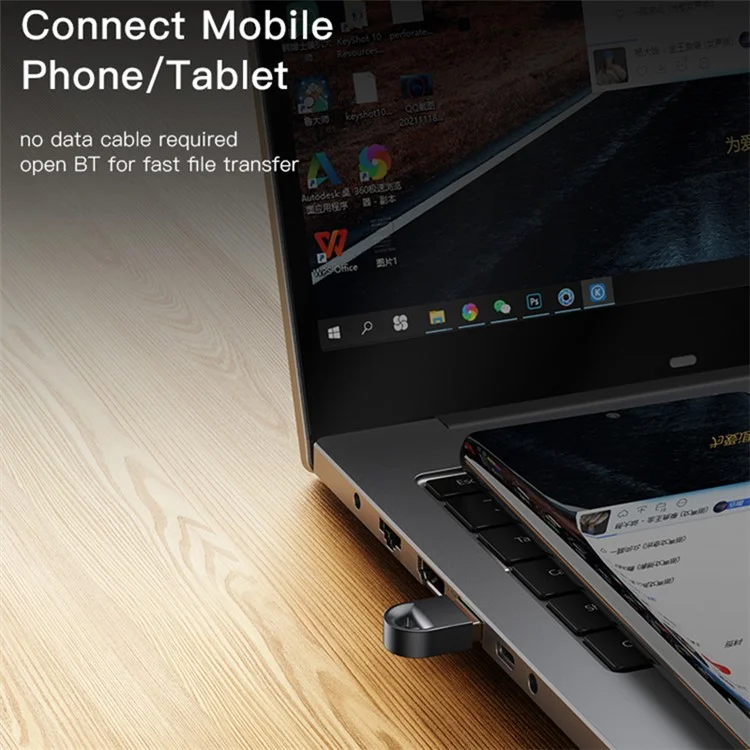 YESIDO YAU34 2.4G Trasmettitore Bluetooth Wireless Adattatore Dongle per Telefono, TV, Computer, Laptop, Auto