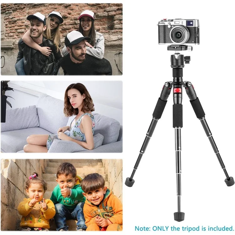NEEWER M521 Trépied portable de voyage en alliage d'aluminium avec rotule à 360 degrés
