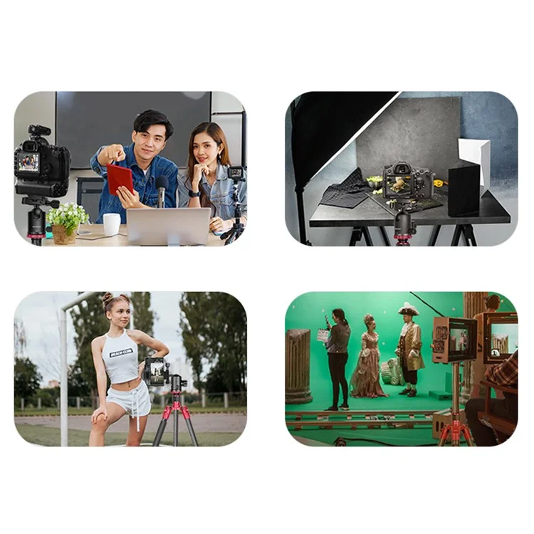 NEEWER N55CR SLR Camera Mobile Phone Live Streaming Monopod Tripod Carbon Fiber Photography Tripod Stand