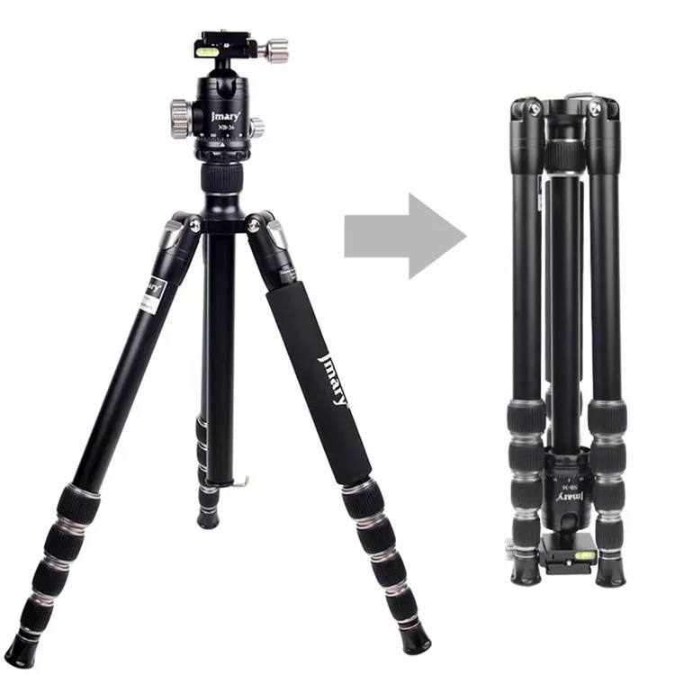 JMARY KT255-NB36 Tripod de Caméra SLR Détachable Stand en Direct Streaming en Aluminium Allial Thelle Trépied Trépied Porte