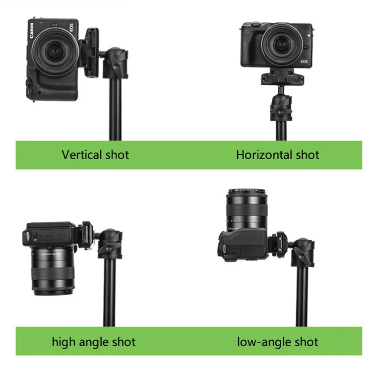YUNTENG VCT-580 Trípode telescópico con tornillo de 1/4" para cámaras réflex digitales Nikon Canon Sony
