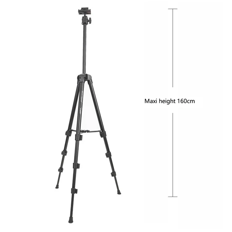 YUNTENG VCT-580 Trípode telescópico con tornillo de 1/4" para cámaras réflex digitales Nikon Canon Sony