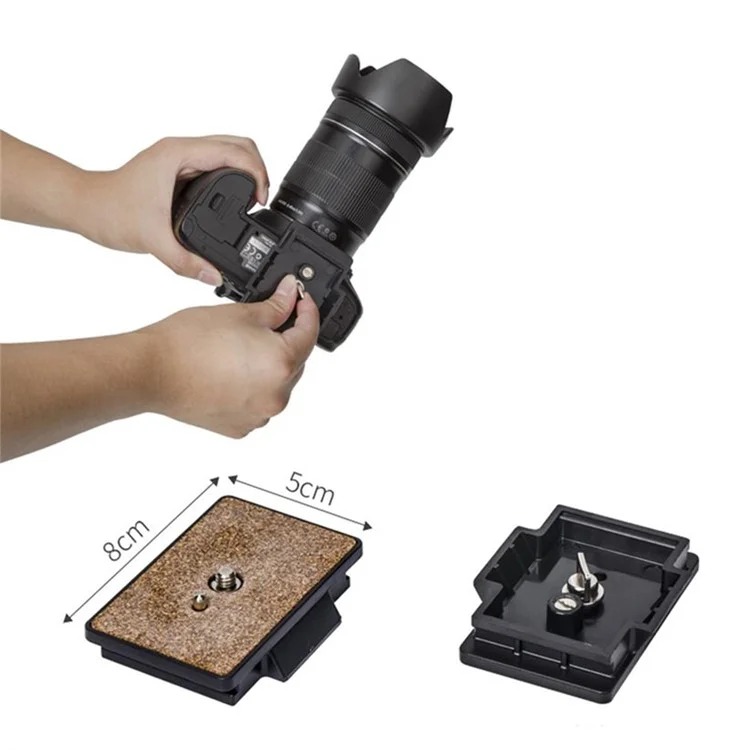 YUNTENG VCT-999RM Trépied portable en alliage d'aluminium avec plaque de dégagement rapide pour appareil photo reflex numérique Canon Nikon