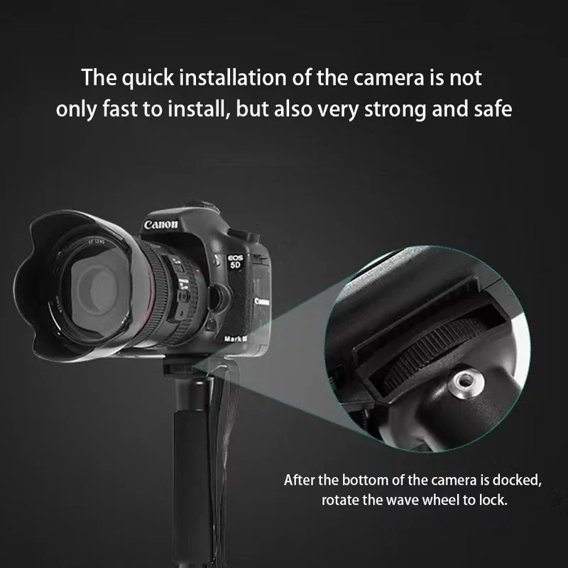 YUNTENG 218 Portable Camera Stand for Digital Cameras, DSLRs Metal Monopods Holder