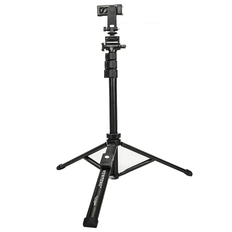 YUNTENG VCT-91666 Camera Phone Holder Extendable Tripod Stand Bluetooth-compatible Live Streaming Selfie Stick