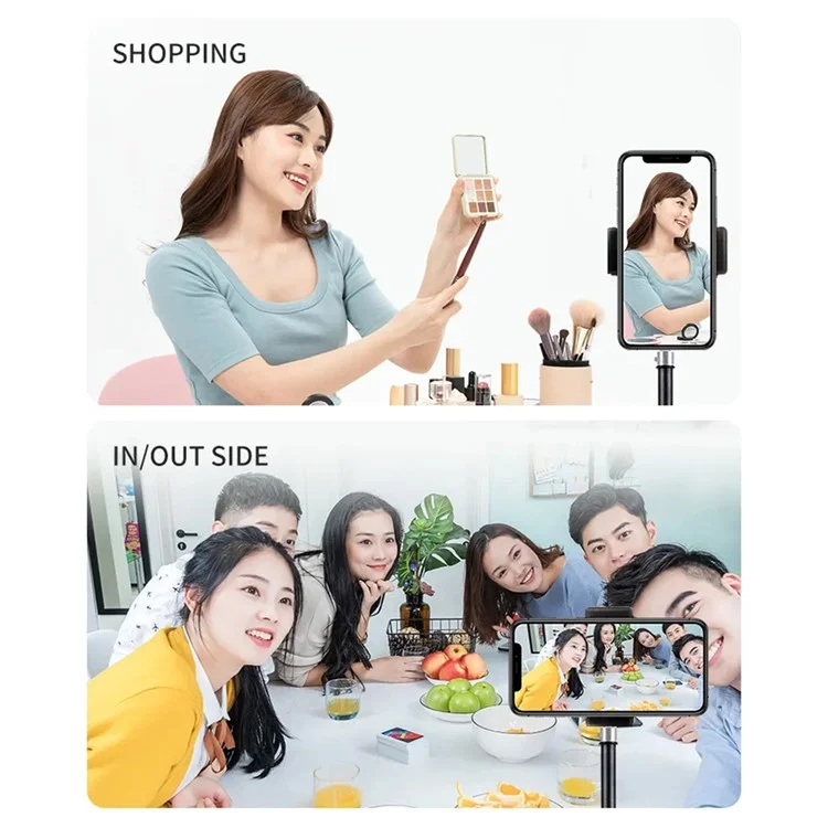 JMARY MT-75 Portable Photography Lightweight Tripod SPCC Steel Telescopic Camera Phone Stand