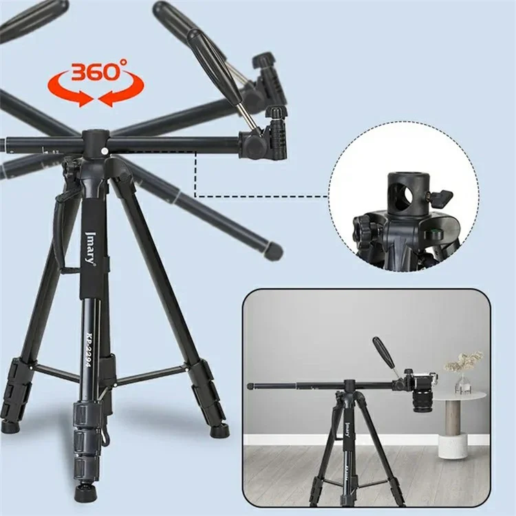 JMARY KP-2294 179cm 4-section Adjustable Monopod Multi-function Panoramic Photography Tripod