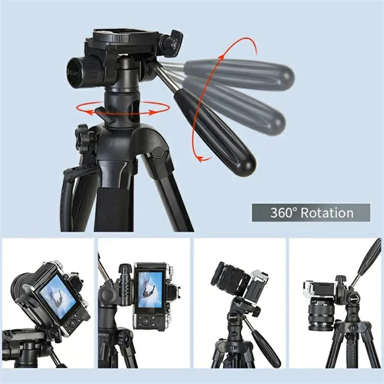 JMARY KP-2294 179cm 4-section Adjustable Monopod Multi-function Panoramic Photography Tripod