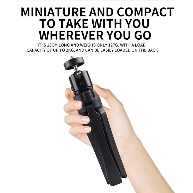 X038 Camera Tripod DLP Camera Stand Holder Phone Clamp Tripod for Live Streaming