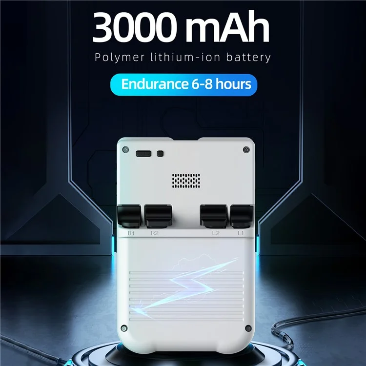 AMPOWN XU10 Dual Joy-Stick Game Machine Retro Handheld Game Console (No TF Card) - White