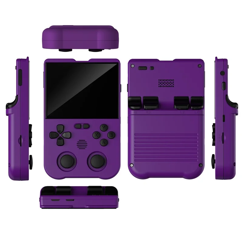 AMPOWN XU10 256GB Game Console Vintage Dual Joy-Pad Handheld Game Machine - Purple