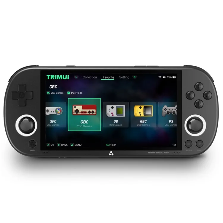 ANBERNIC Retro Handheld Game Console Built-In 26+ Emulator Console (With 64G Memory Card, English Version) - Black