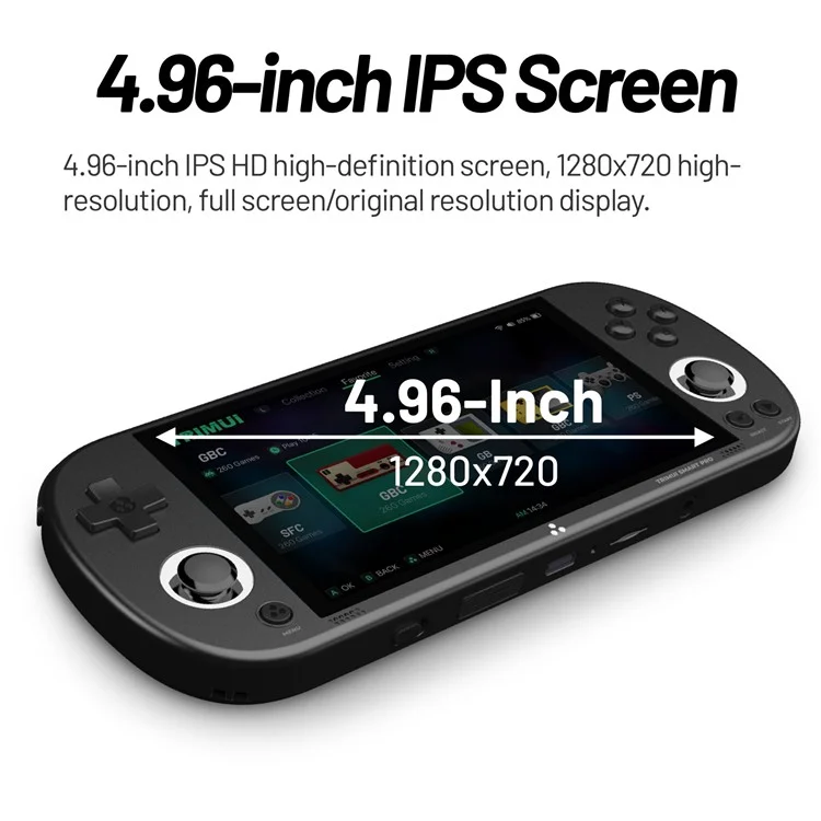 ANBERNIC Retro Handheld Game Console Built-In 26+ Emulator Console (With 64G Memory Card, English Version) - Black
