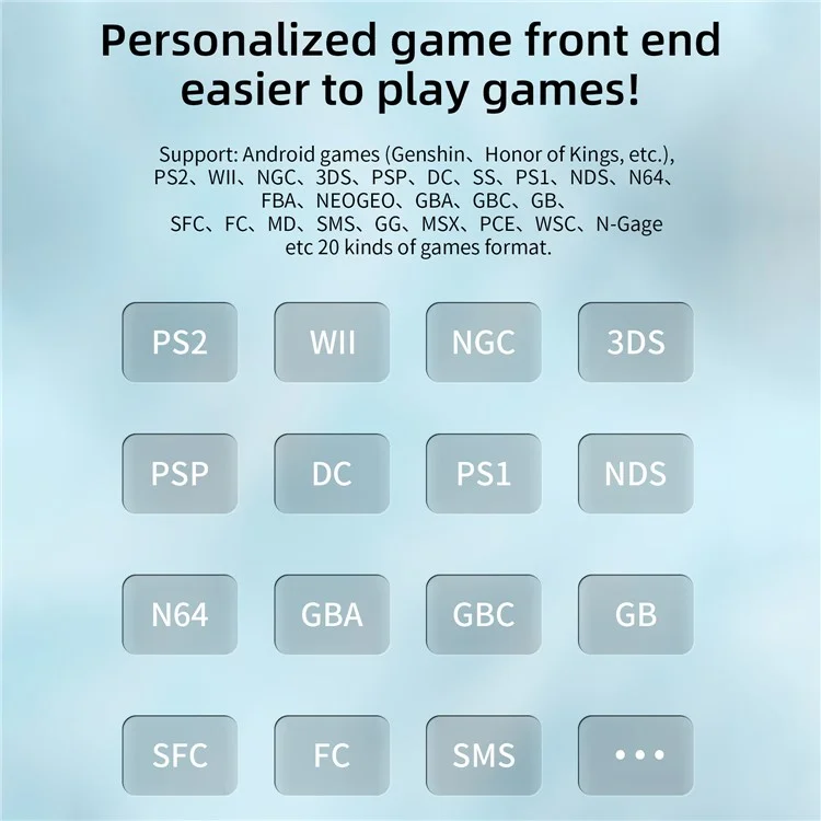 ANBERNIC RG405V 4-inch Screen 4GB+128G Portable Handheld Android Game Console, No Games - Grey