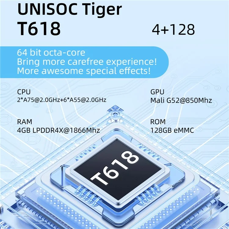 ANBERNIC RG405V 4-Zoll-Bildschirm 4GB+128G Tragbare Android-Spielekonsole, Keine Spiele - Holzmaserung