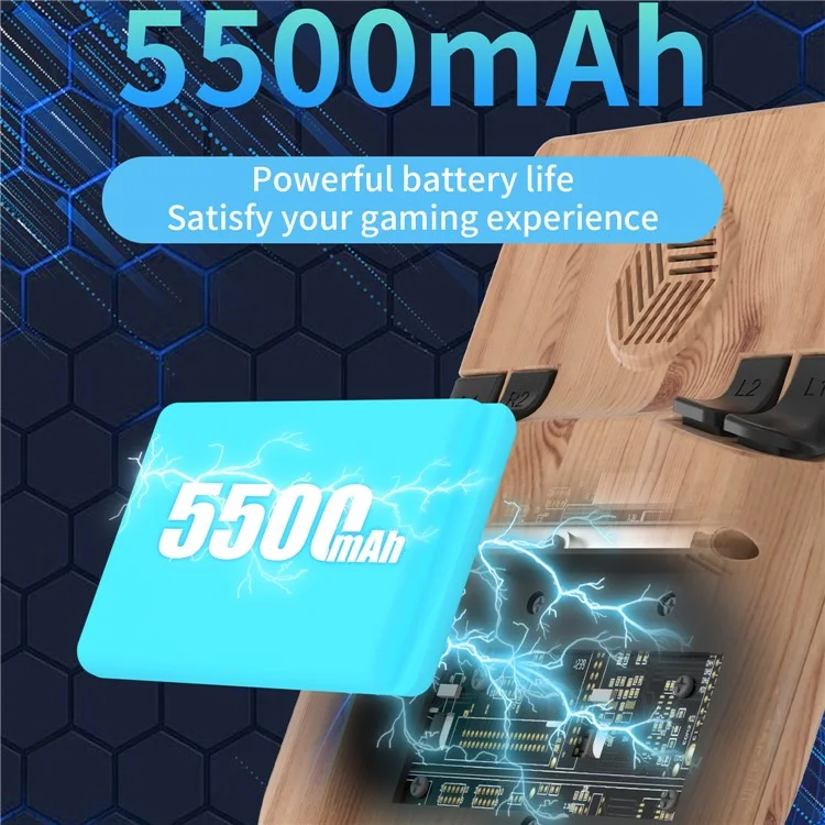 ANBERNIC RG405V 4-Zoll-Bildschirm 4GB+128G Tragbare Android-Spielekonsole, Keine Spiele - Holzmaserung