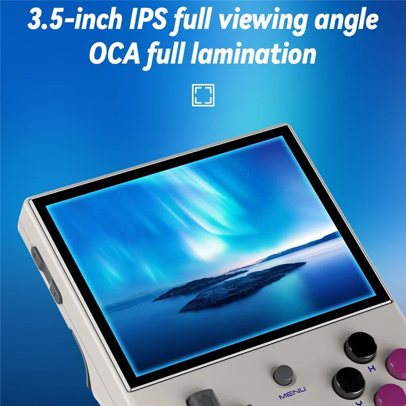 ANBERNIC RG35XX Plus 3.5-inch IPS Screen Wireless Gamepad Linux System Retro Game Console (English Version), 64+128G - Grey